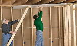 Крепеж гипсокартона к стене оштукатуренной, деревянной, из самана, каркасным способом и без профиля