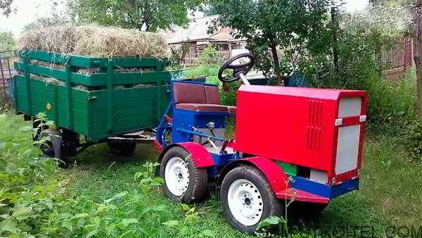 Самодельный минитрактор переломка 4×4 Самодельный минитрактор переломка 4×4