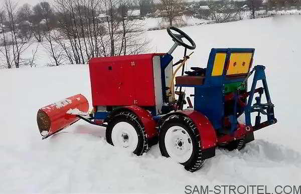 Самодельный минитрактор переломка 4×4 Самодельный минитрактор переломка 4×4