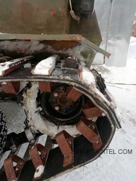 Самодельный вездеход на гусеничном ходу