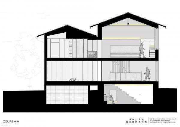 Преобразование старого сарая в современный семейный дом, Швейцария
