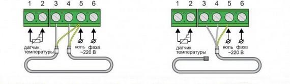 Установка терморегулятора теплого пола — схема подключения, советы