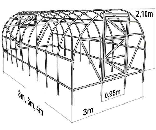 Строительство теплицы из поликарбоната