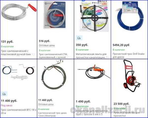Сантехнический трос для прочистки канализации: как выбрать и пользоваться
