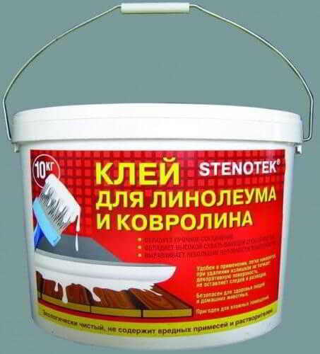 Как приклеить линолеум на деревянный пол