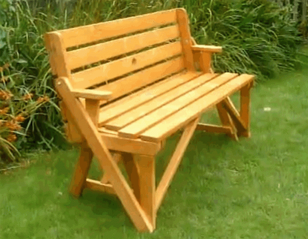 Как сделать деревянную скамейку