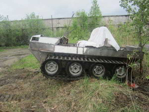 Самодельный болотоход на гусеницах: подробное описание сборки