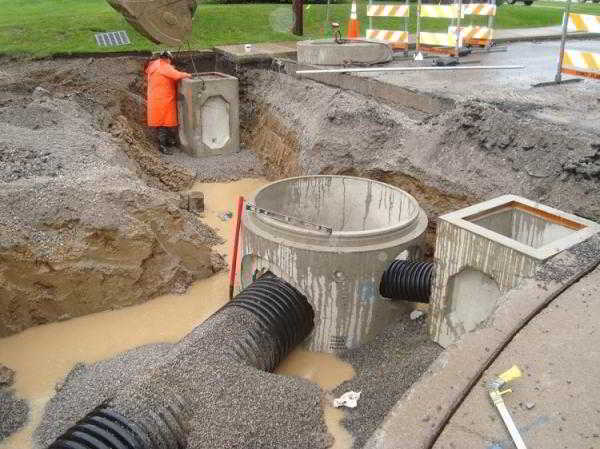 Методы расчета и монтаж системы ливневой канализации