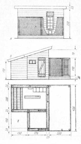 Как построить курятник своими руками чертежи