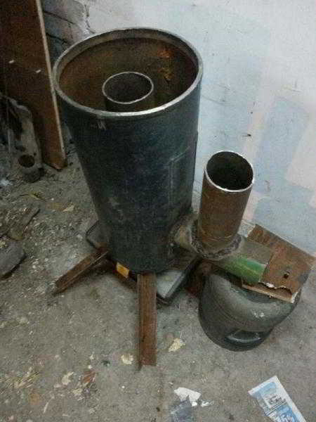 Ракетная печь для гаража