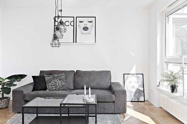 Дизайн однокомнатной квартиры 30-32 метра: светлый скандинавский интерьер (7 фото обзоров)