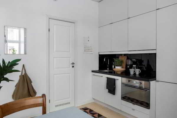 Дизайн однокомнатной квартиры 30-32 метра: светлый скандинавский интерьер (7 фото обзоров)