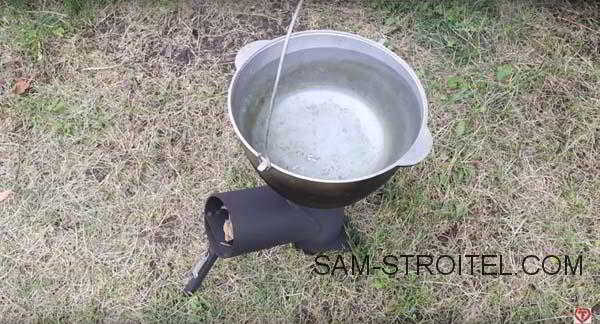 Самодельная печь из огнетушителя