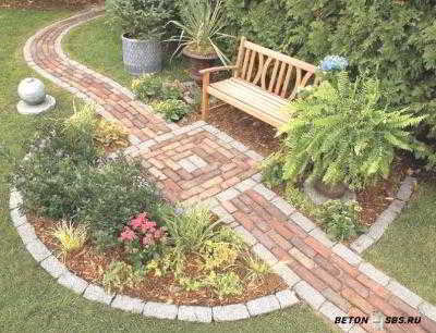Декоративный бетон для садовых дорожек