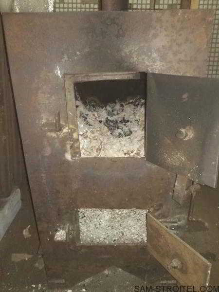 Печь из двух газовых баллонов Печь из двух газовых баллонов