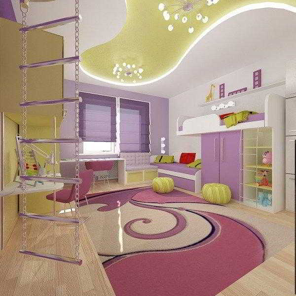 Дизайн детской комнаты. Современный интерьер детской. Фото