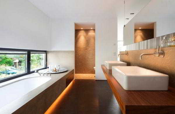 	Ванные комнаты в стиле модернизм				