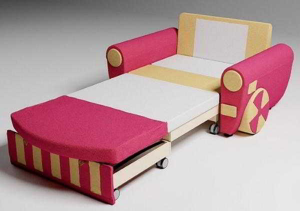 	Детский выкатной диван – удобная и практичная мебель в комнате ребенка				