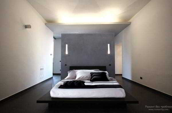 	Дизайн спальной комнаты в стиле минимализм				