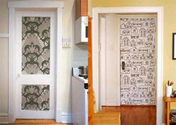 Интересная и простая идея чтобы сделать дверь красивой и оригинальной