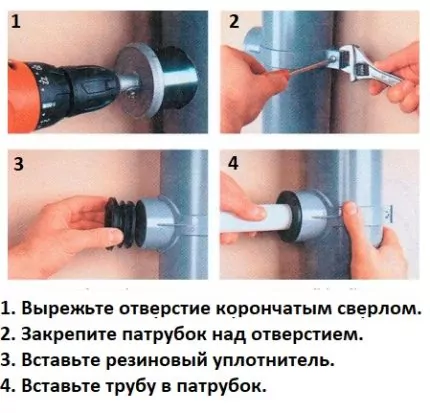 Как врезаться в пластиковую трубу: особенности работ и разбор всех важных нюансов