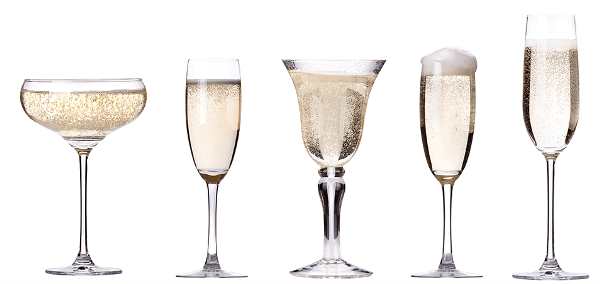 Какие бывают бокалы для шампанского?
