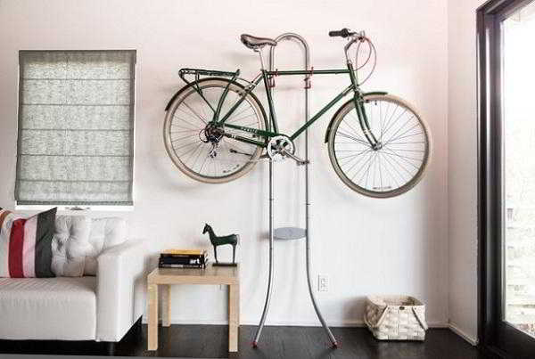 Креативные идеи для хранения велосипеда в квартире
