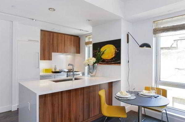 	Кухня 6 кв. м с холодильником: множество вариантов красивого и функционального дизайна на фото				