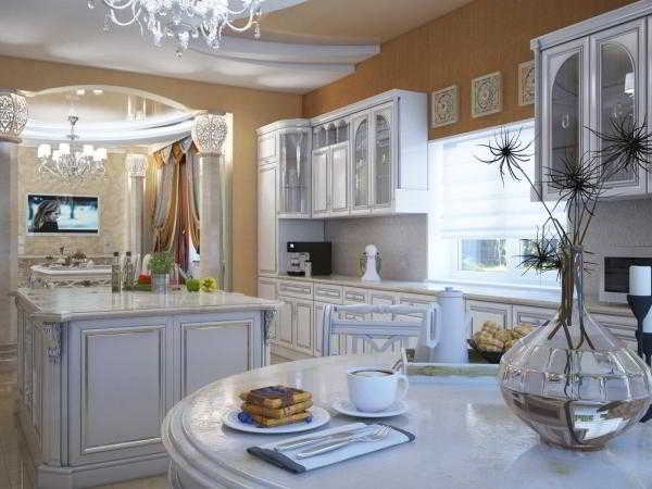 	Кухня в стиле ампир: элементы величия и роскоши дворцов в современном интерьере дома				