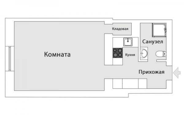 Квартира-студия 30-31 кв.метр: фото, обзоры, дизайн интерьера (5 проектов)