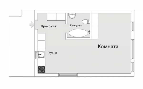 Квартира-студия 30-31 кв.метр: фото, обзоры, дизайн интерьера (5 проектов)