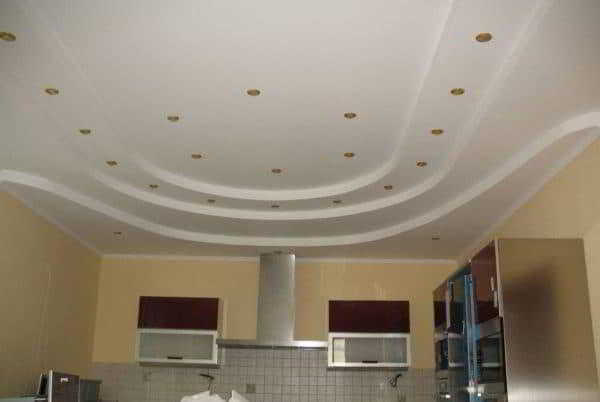 Многоярусные потолки: двухуровневый потолок из гипсокартона с подсветкой