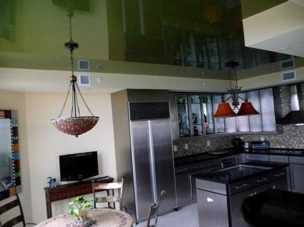 	Натяжные потолки для кухни: фото-идеи привлекательного обустройства помещения				