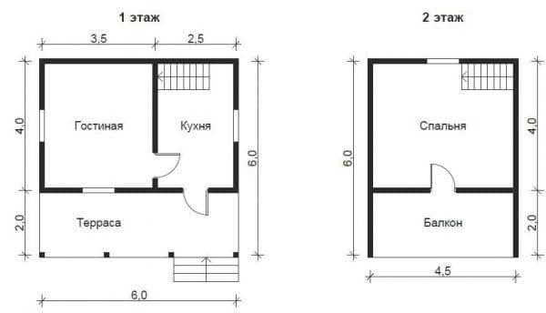 Проект дома 6 на 6: лучшая планировка в новом стиле