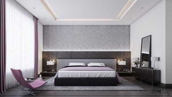 	Серая спальня: уютный и очень элегантный интерьер в фото-идеях				