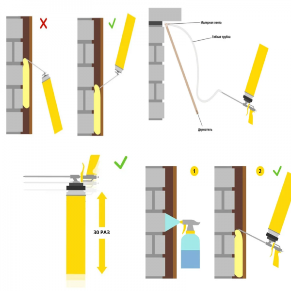 Секреты нанесения монтажной пены