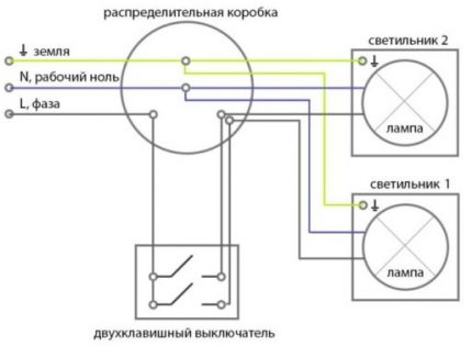 Схема подключения двухклавишного выключателя и пошаговое руководство по его установке Схема подключения двухклавишного выключателя и пошаговое руководство по его установке