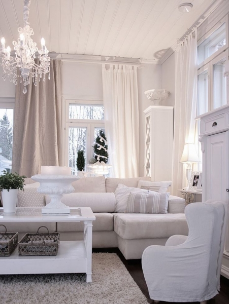 	Белая гостиная: фото новинок дизайна комнаты в разных стилях				