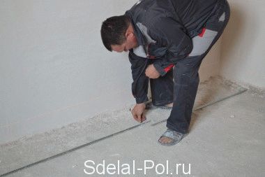 
			Бетонная стяжка пола		