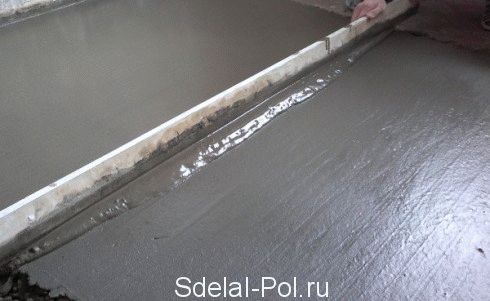 
			Бетонная стяжка пола		