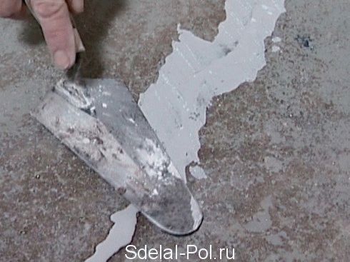 
			Бетонная стяжка пола		