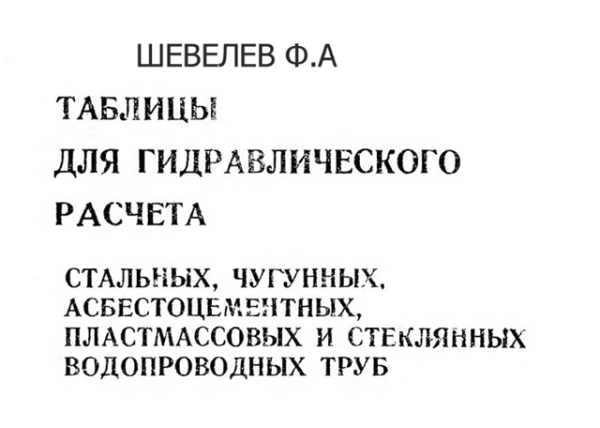 Гидравлический расчет водопровода: простые методы