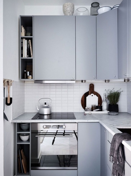 	Интерьер маленькой кухни: умный дизайн небольшой комнаты в 100 фотографиях				