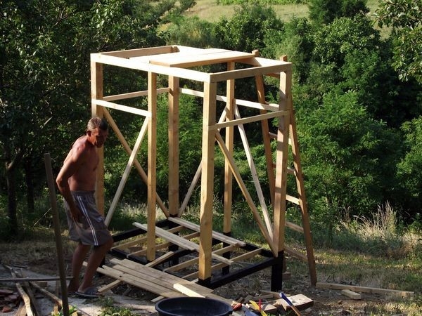 Как сделать каркас для душа самостоятельно