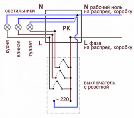 Как выбрать и правильно подключить трехклавишный выключатель