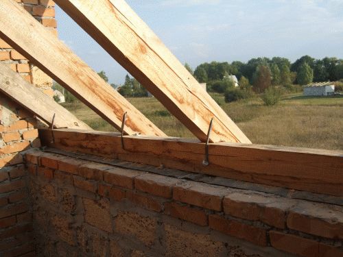 
			Крепление балок перекрытия к мауэрлату		