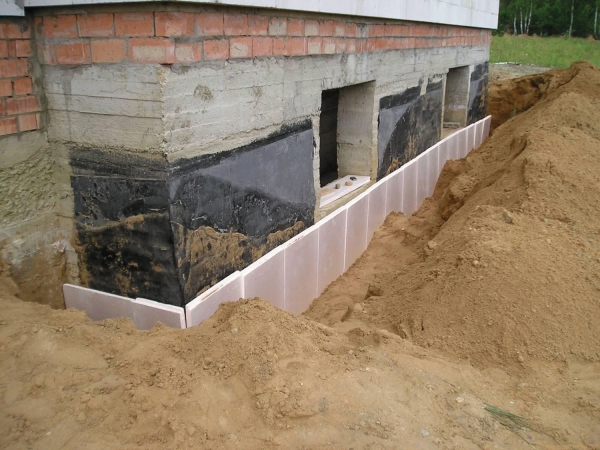 
			Крепление пеноплекса к бетонной стене		