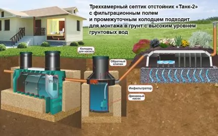 Обзор септика для дачи “Танк”: как работает, достоинства и недостатки системы