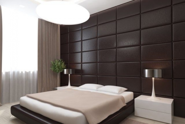 Особенности, преимущества и монтаж кожаных панелей для стен