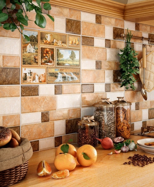 	Плитка для кухни на фартук: лучшие идеи оформления стены над рабочей зоной				
